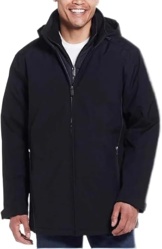 Weatherproof Men's Ultra Tech Fleece Lined Hoodie (Black, Medium)