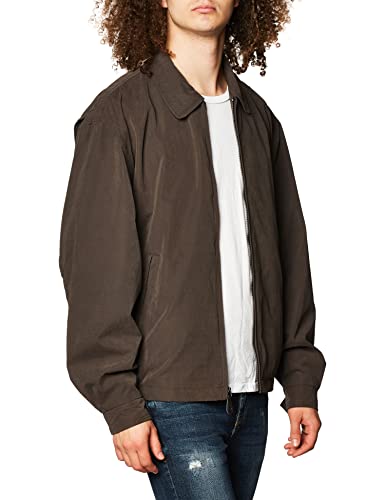 Men's Dark Brown London Fog Zip-Front Golf Jacket, XX-Large Tall